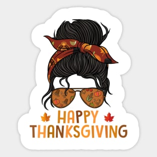 Funny ThanksGiving For Women Sticker